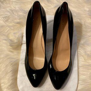 St. John Patent Leather Kitten Heel